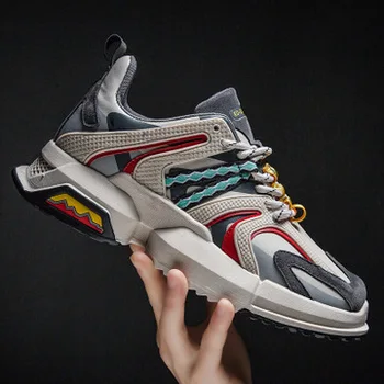 

2019 new autumn Korean version of the trend of sports men's shoes travel running wild men's non-slip wear shoes