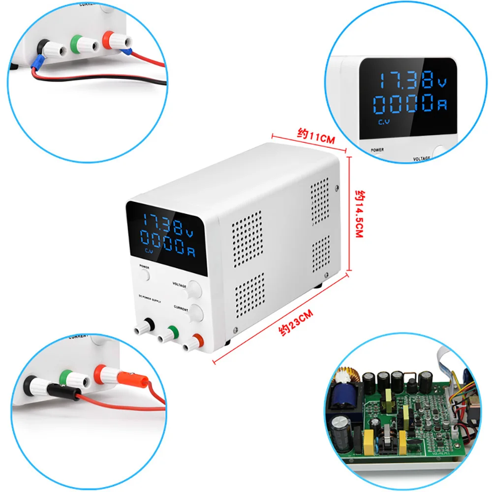 1 шт. 110V 30 V/5A 30 V/10A 60 V/5A источник питания постоянного тока 4 цифры светодиодный дисплей Регулируемое напряжение Импульсный источник питания