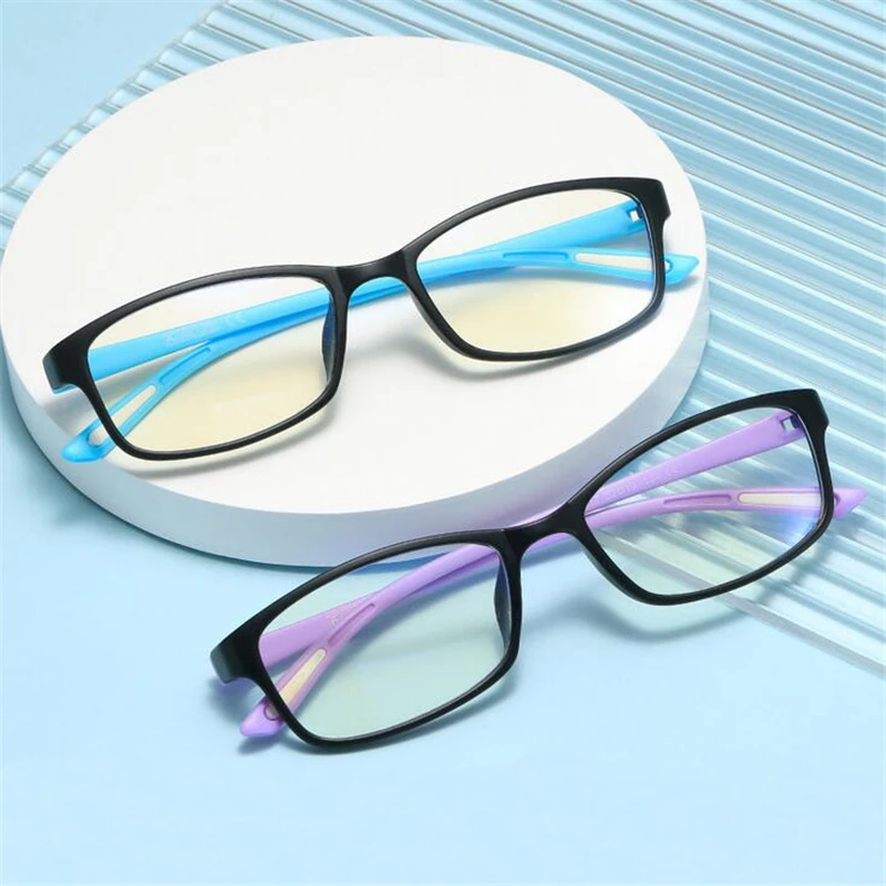 Retro Resin Lens Blue Light Proof Reading Glasses Women Men TR90 Square