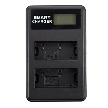 

Lcd Usb Dual Charger Np-W126 For Fujifilm Xt-10 Xt10 X-T20 X-A10 X100F X-Pro2 X-A1,X-M1,X-Pro1,X-T1