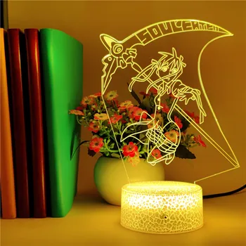 

App Control Anime Soul Eater Maka 3D Night Light LED Touch Sensor Decorative Lamp Birthday Holiday Festival Gift Kid Event Prize