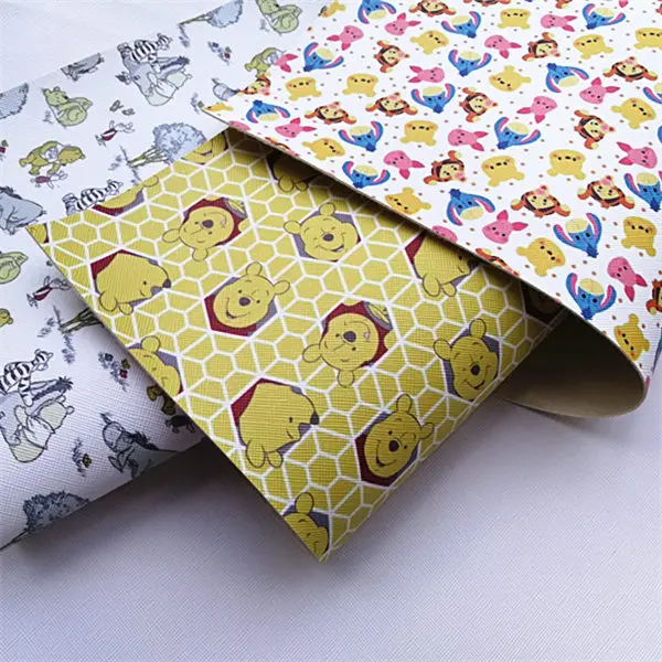 Free shipping A4 10pcs/20*33cm cute princess print synthetic leather fabric vinyl BHY686 | Дом и сад