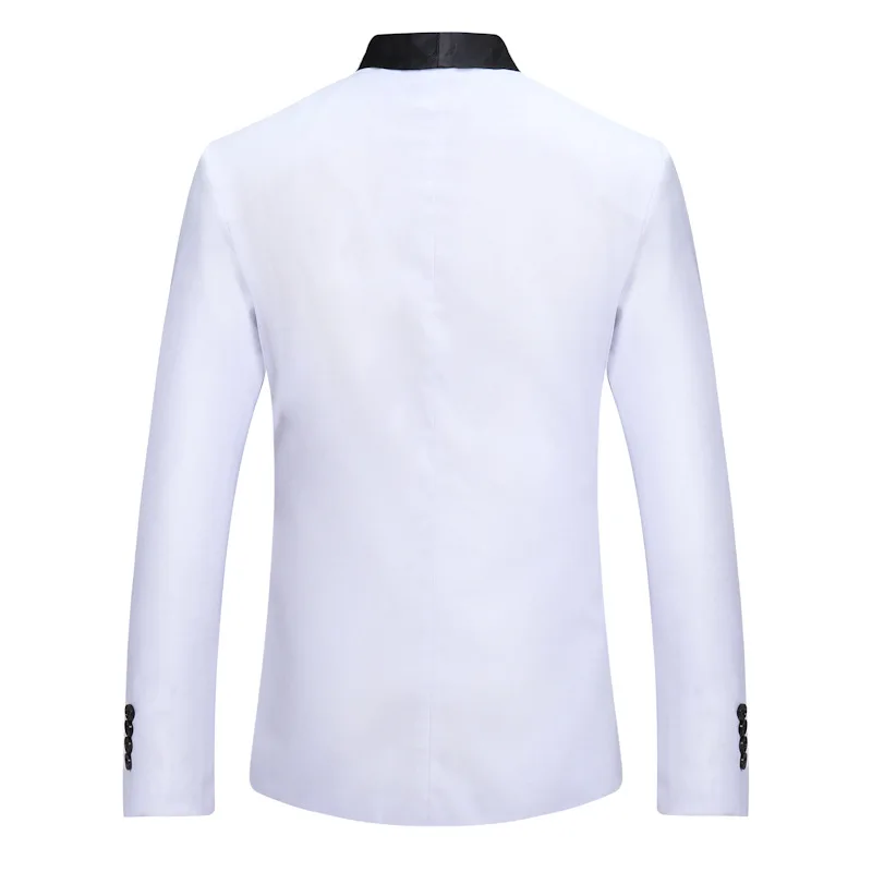 Винно-красный шаль блейзер с воротником для мужчин Осень Slim Fit One Button мужской пиджак деловой повседневный костюм куртка мужская