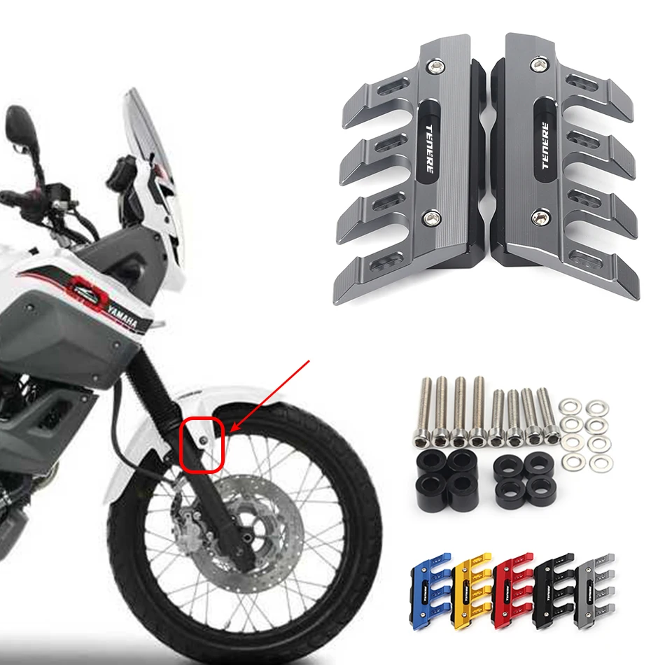 For YAMAHA XT660Z XT660R Tenere Motorcycle Mudguard Front Fork Protector Guard Block Fender Anti-fall Slider Accessories | Автомобили и
