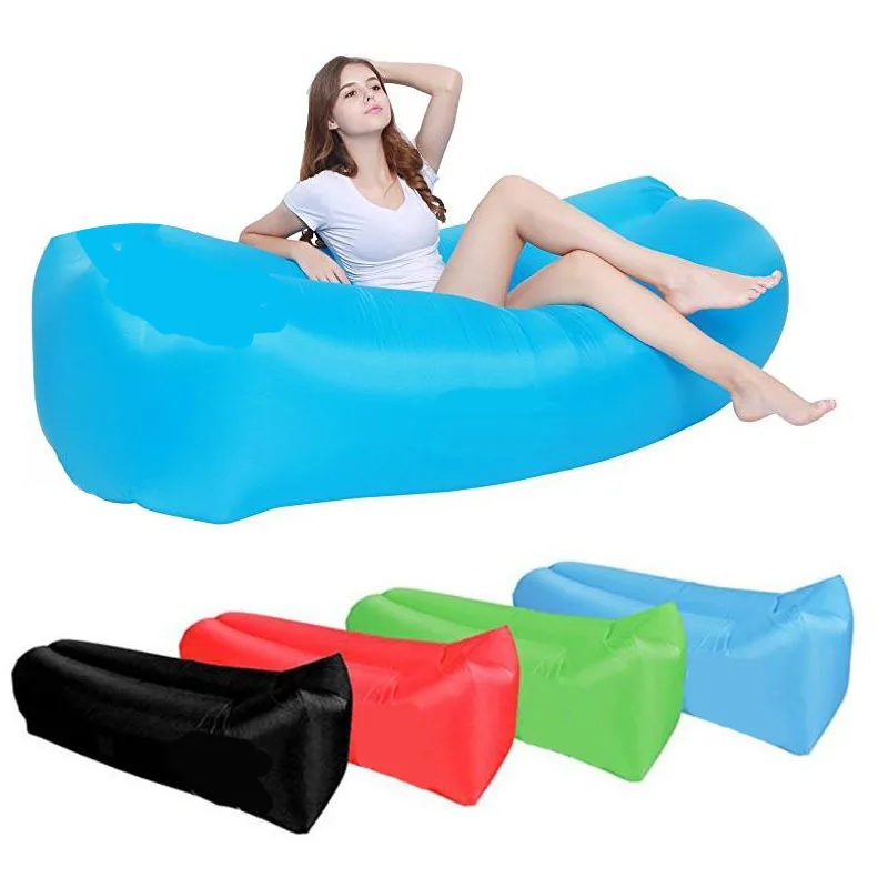

Light Sleeping Bag Waterproof Inflatable Bag Lazy Sofa Camping Sleeping Bags Air Bed Adult Beach Lounge Chair Fast Folding