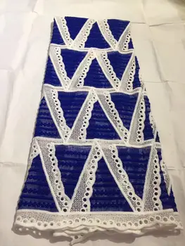 

Fashionable Nigerian royal wedding lace fabric high quality 2019 African lace fabric royal blue lace fabric YYZ59862