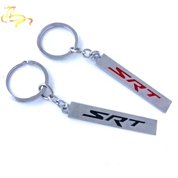 

SRT Keychain 3D Metal Emblem Badge KeyChain Keyring Key Chain FOB Ring For SRT8 Dodge Demon Challenger Charger Chrysler Jeep