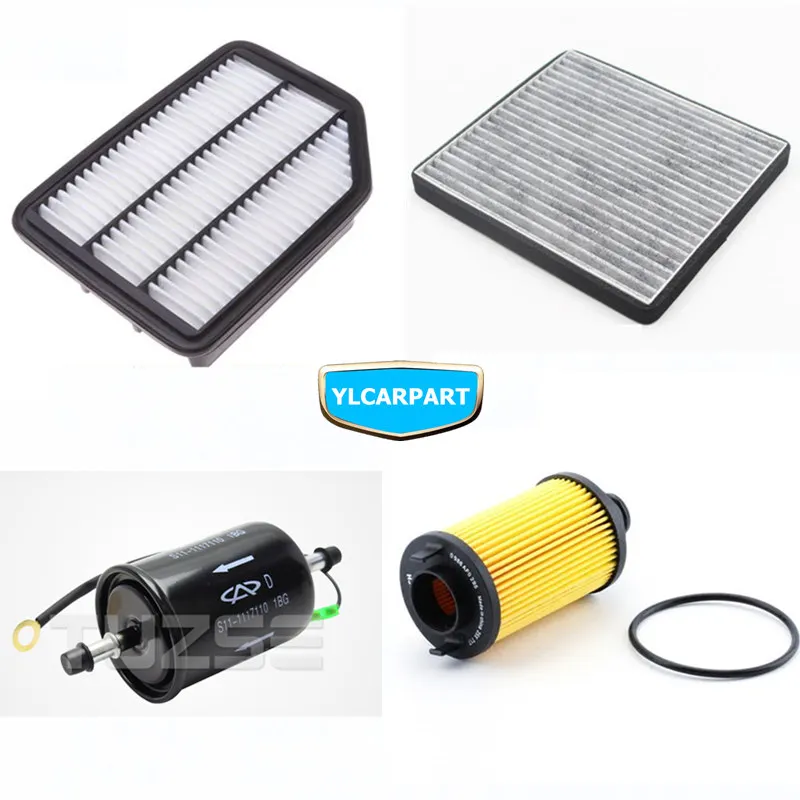 

For Chery Tiggo 3,Tiggo3,Car air/conditioning/fuel/lubricating oil filter kit