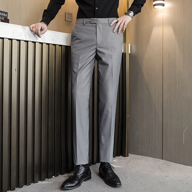Calvin Klein men slim fit solid dress pants black | Brands For Less