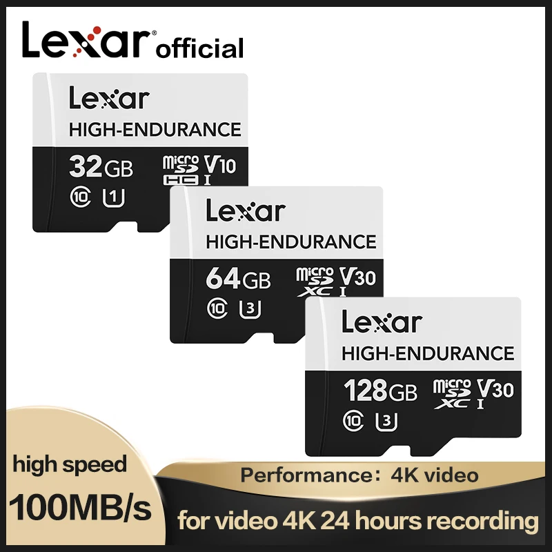 Lexar High Endurance Micro Sd Card Max 100mb/s Memory Card 32gb