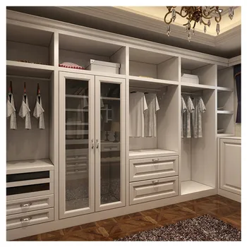 

Bedroom custom L shape walk-in wardrobe cabinet closet