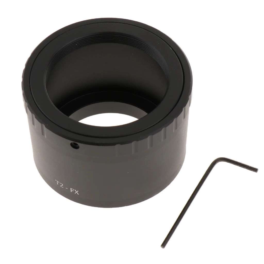 

Lens Mount Adapter - T-mount (T/T-2) Telephoto Lenses Telescope to Fujifilm Fuji X-mount Camera Body T2-FX