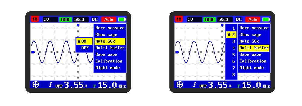 FNIRSI-2031H цифровой осциллограф с экраном 2,4 дюйма 200 мс/с частота дискретизации 30 МГц аналоговая полоса пропускания Поддержка хранения сигналов