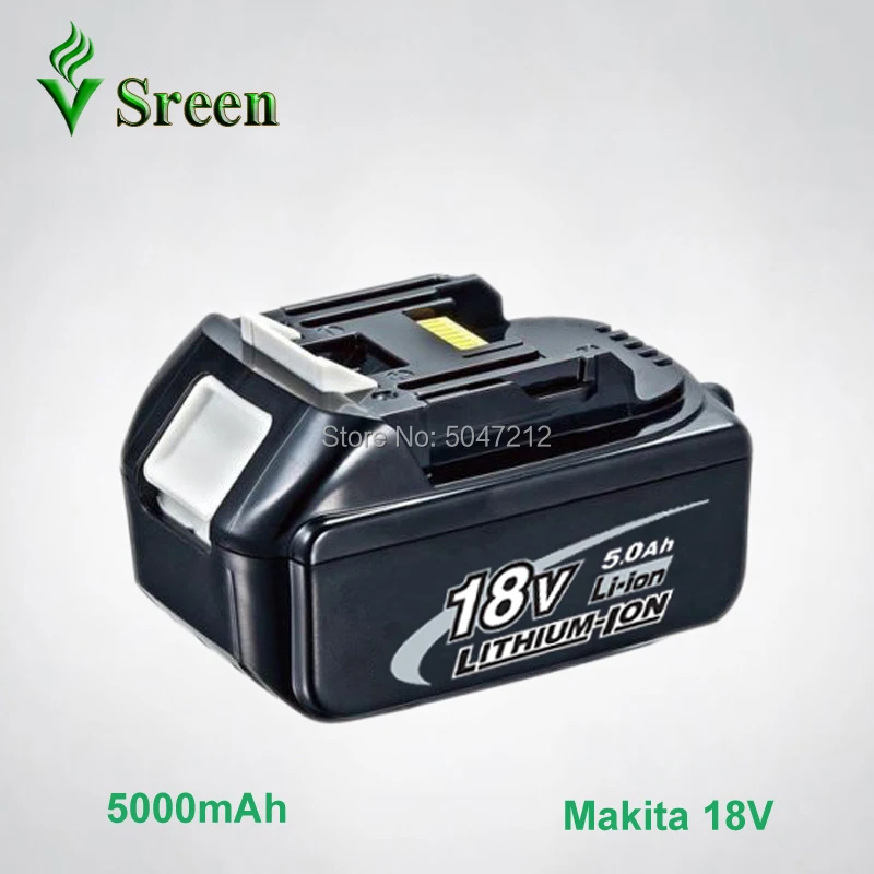 

5000mAh BL1850 Li-ion Replacement for Makita 18V BL1830 BL1840 LXT400 BL1815 Power Tool Rechargeable Lithium Battery With LED