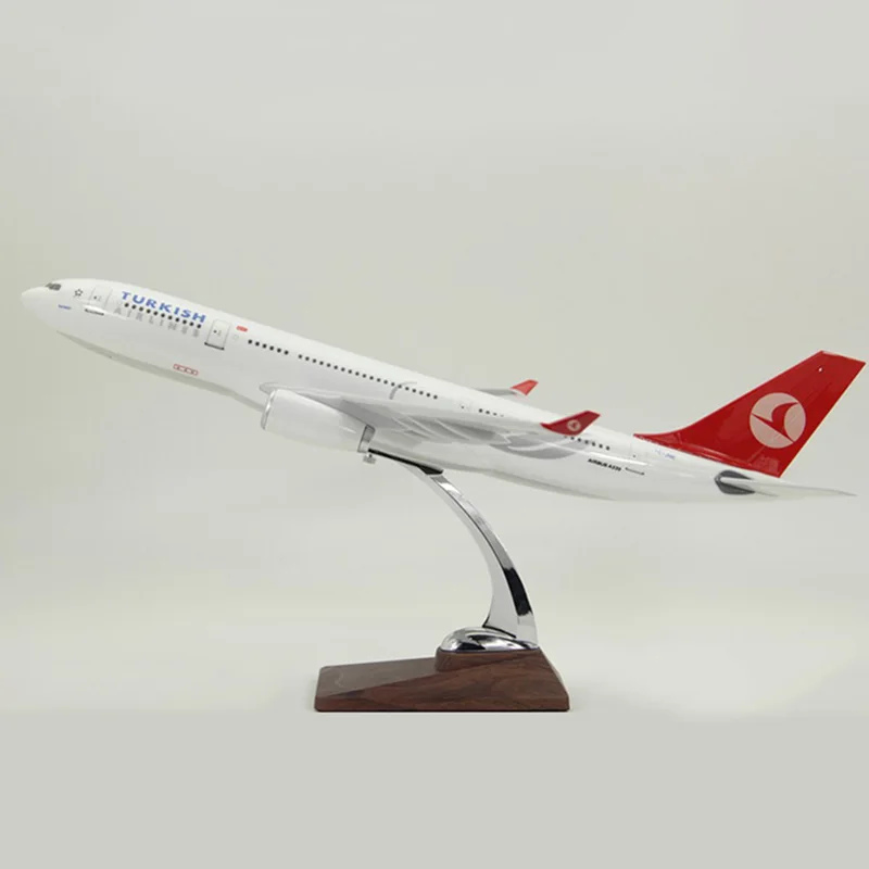 47 см 1:150 масштаб Airbus Airline Air TURKISH A330 самолет Турция надувная фигура w сплав база самолет коллекционный дисплей