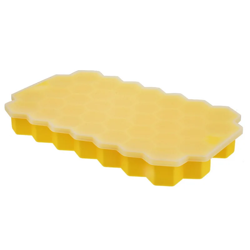 Yellow 1X1 см силиконовая форма для мороженого, форма для шоколада, аксессуары для напитков, форма для льда, лоток с формой для кубиков льда, 150/160 сеток - Цвет: Yellow
