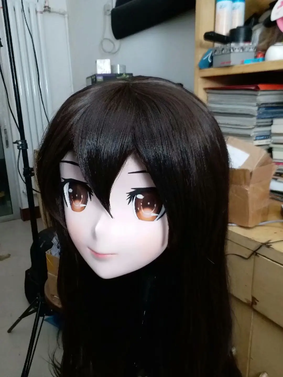 NEW-20) Handmade Female Full Head Silicone Mask Kigurumi Cosplay Masks Crossdresser BJD Doll KIG Cosplay Anime