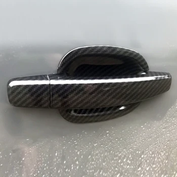 

Car Carbon Fiber Style Exterior Door Handle / Door Bowl Cover Sticker Trim For Chevrolet Cruze 2009 2010 2011 2012 2013