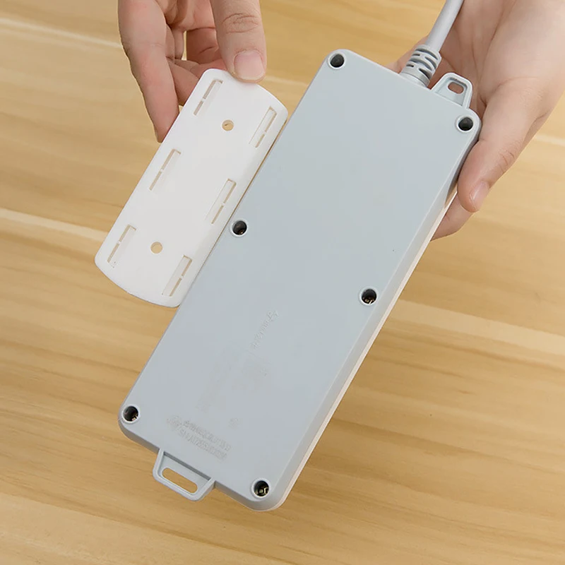 Removable Socket Holder Wall Mount No Traces Removable Sockets Accessories Household White/Gray 4X10Cm