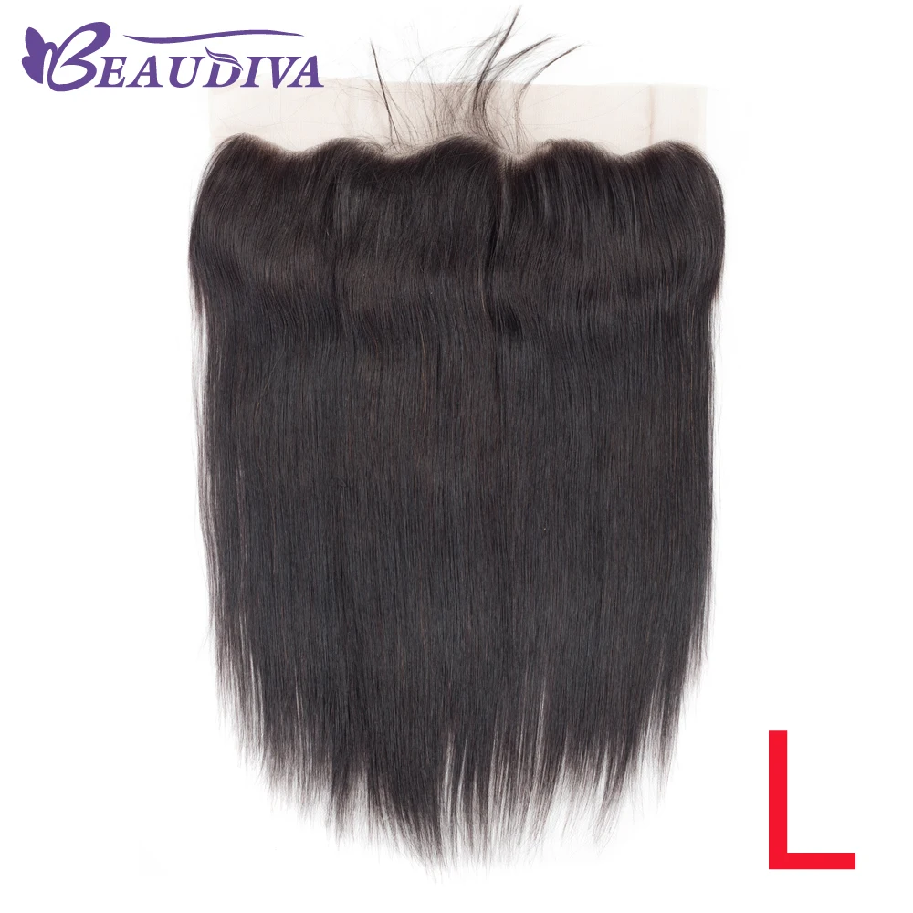 Beaudiva низкий коэффициент бразильские прямые волосы плетение 13*4 Кружева Фронтальная Закрытие с ребенком волос Человеческие волосы Remy Фронтальная Кружева