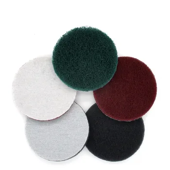 

5Pcs 4 Inch 100MM Fleece Brushed Sheet Self-adhesive Polishing Disc Sanding Sheet Stainless Steel Wire Drawing