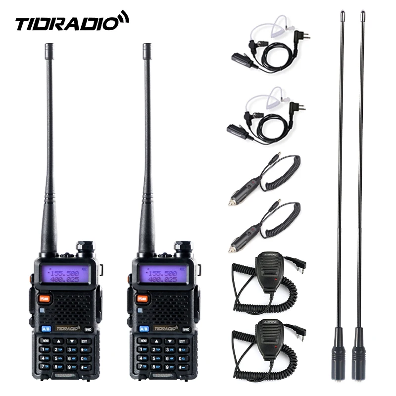 

TIDRADIO Walkie talkie TD-UV5R Radio 5W Ham Radio Upgraded Version of Baofeng UV-5R Radio Two Way Radio Dual Band UHF VHF Radio