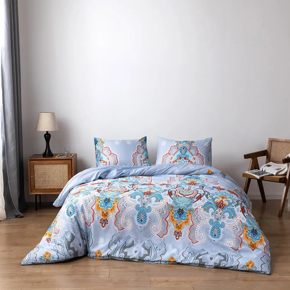 Bonenjoy Bohemia Bed Cover American Style Duvet Single/Queen/King Quilt and Pillowcase dekbedovertrek Bedclothes | Дом и сад