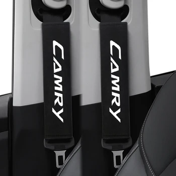 

Auto Accessories Car Safety Belt Covers Seat Belt Case Embroidery for Toyota Camry avensis auris hilux Car Styling