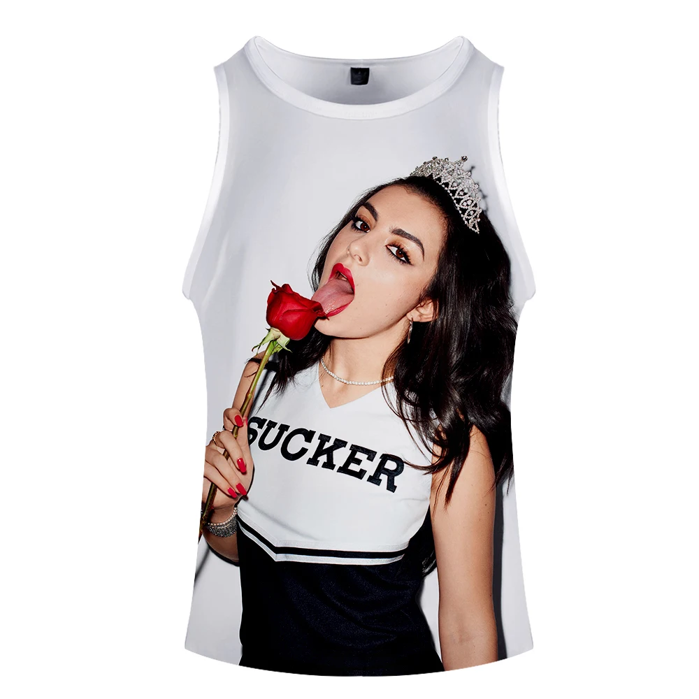 Charli XCX Charlotte Emma Aitchison стильные модные летние безрукавные топы с принтом Новинка Топ Роскошный Harajuku Hokage
