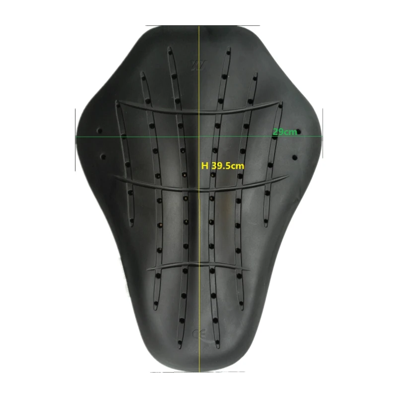 Motorcycle Back Pad Jacket Built-In CE Approval Spine Protection Motocross Backbone Protector Silicone PU Protective Gear