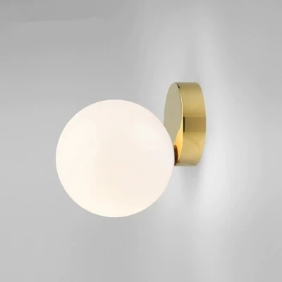 

Nordic white glass ball ceiling light corridor fashion simple corridor cloakroom suction lamp