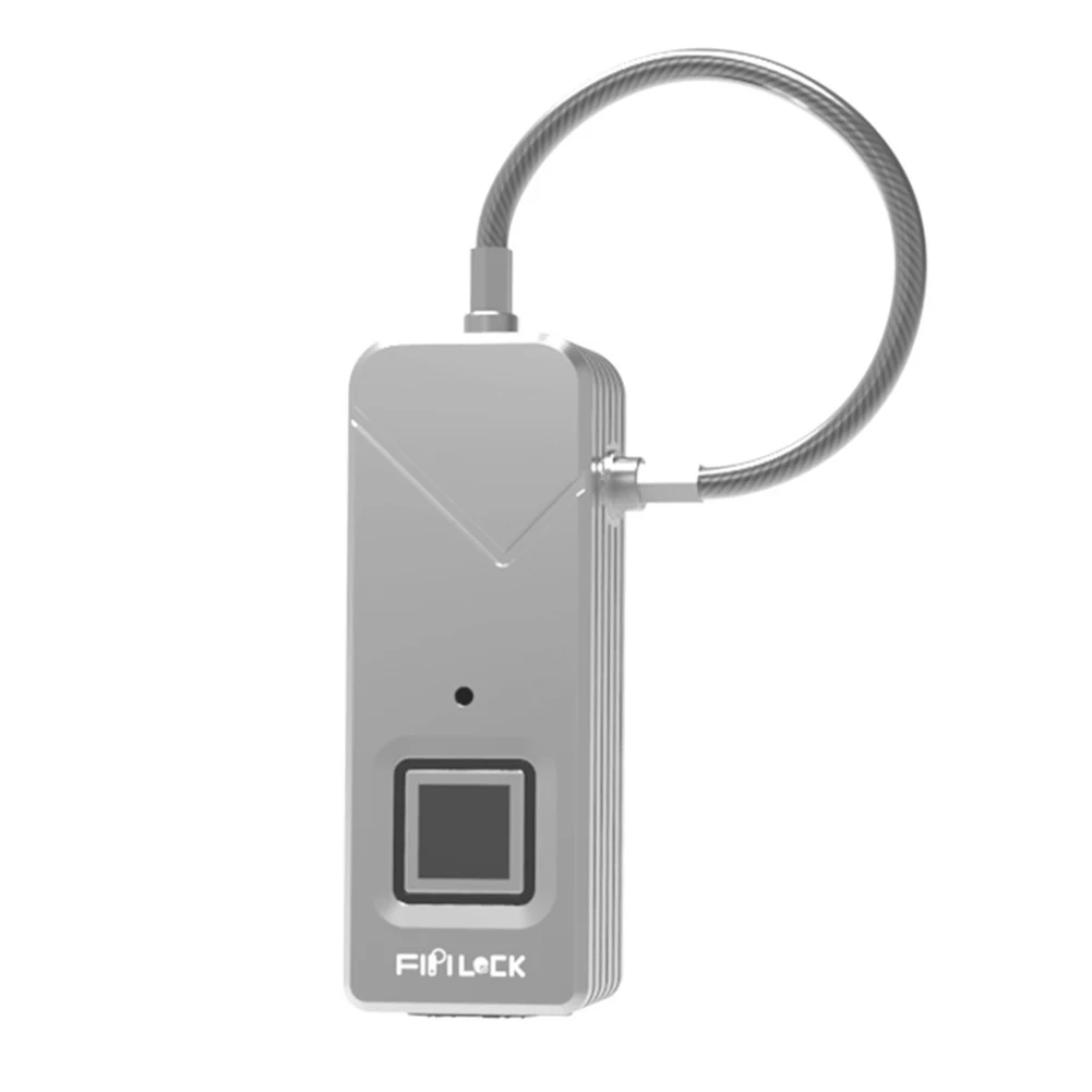 

Chargeable Sensitive Keyless Fingerprint Lock Zinc Alloy Suitcase Waterproof Anti Theft Travel Security Cabinet Luggage Padlock