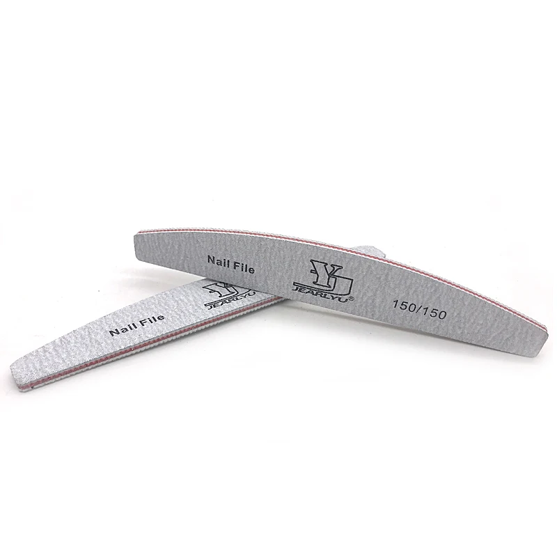 5Pcs 150/150 Washable Tips Files Use Nail Manicure UV Nail File Grey Art Professional Care Salon Buffer Buffer Gel Sanding Tools