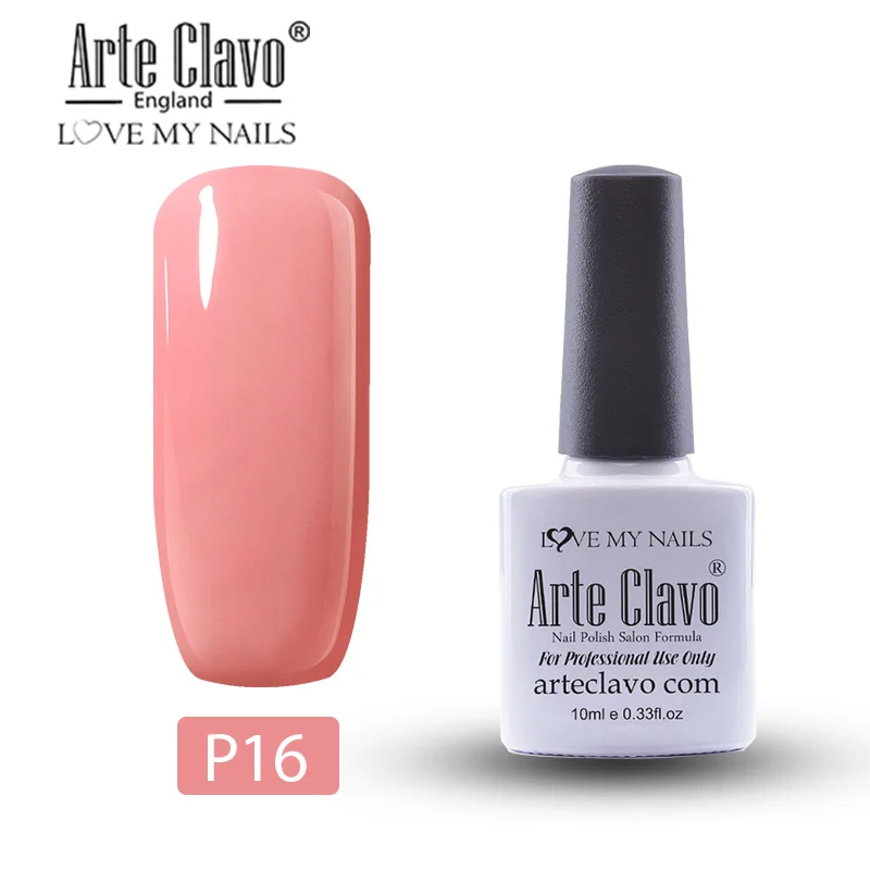 P16 Arte Clavo 10 мл Гель-лак для ногтей Гель-лак краска Lasting Hybrid Nails художественный Гель-лак для ногтей для маникюра Гель-лак праймер верхнее покрытие - Цвет: P16