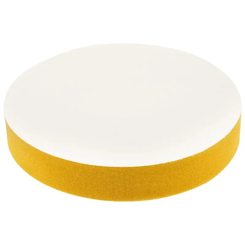 6 inch 150mm Soft Flat Sponge Buffer Polishing Pad Kit For Auto Car Polisher Color:Yellow