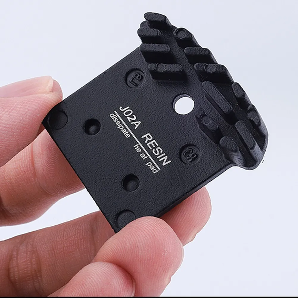 Bicycle Disc Brake Pads 1 Pair MTB Bike J02A Resin Cooling Fin Ice Tech Hydraulic Disc Brake Pads Oil Brake Calipers SLX Deore XT XTR M8000