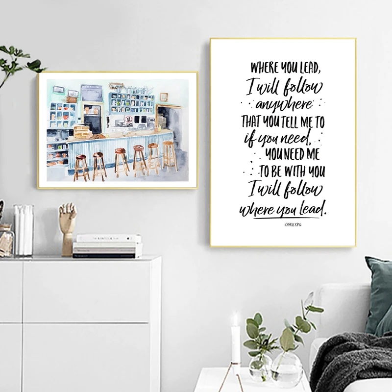 Wall Art Nordic Modular Poster Home Decoration Corridor Omnia Paratus Canvas Painting Gilmore Girls Tv Interior Printed Pictures Painting Calligraphy Aliexpress