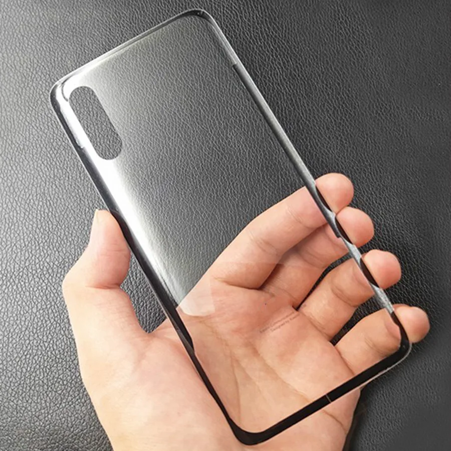 Для Xiaomi Mi 9 крышка батареи Задняя стеклянная задняя дверь Корпус чехол с клеем для Xiaomi Mi 9 Explorer замена крышки батареи - Цвет: Прозрачный