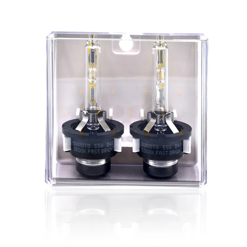 SUKIOTO 2PCS Original Xenon HID 55W D2S D2R D4R D4S Car Bulb 5500K White Fast Bright Xenon Lamp D2 D4 Auto Headlamp Bulb Lights (2)