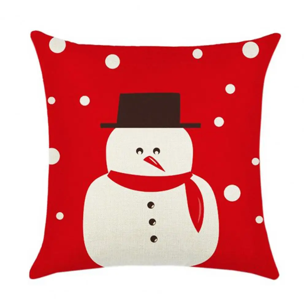 Christmas Themed Throw Pillow Case Single Side Printed Polyester