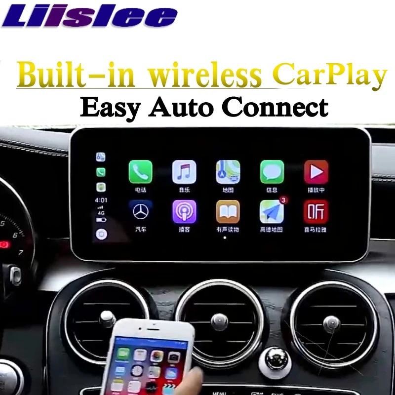 Liandlee автомобильный мультимедийный плеер NAVI CarPlay для Mercedes Benz MB G Class G63 G350 G500 W463 2012 ~