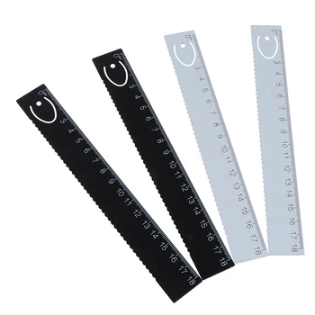 

1pc steel ruler & metal ruler Metal bookmarks ruler for kids School Supplies Drawing supplies color random