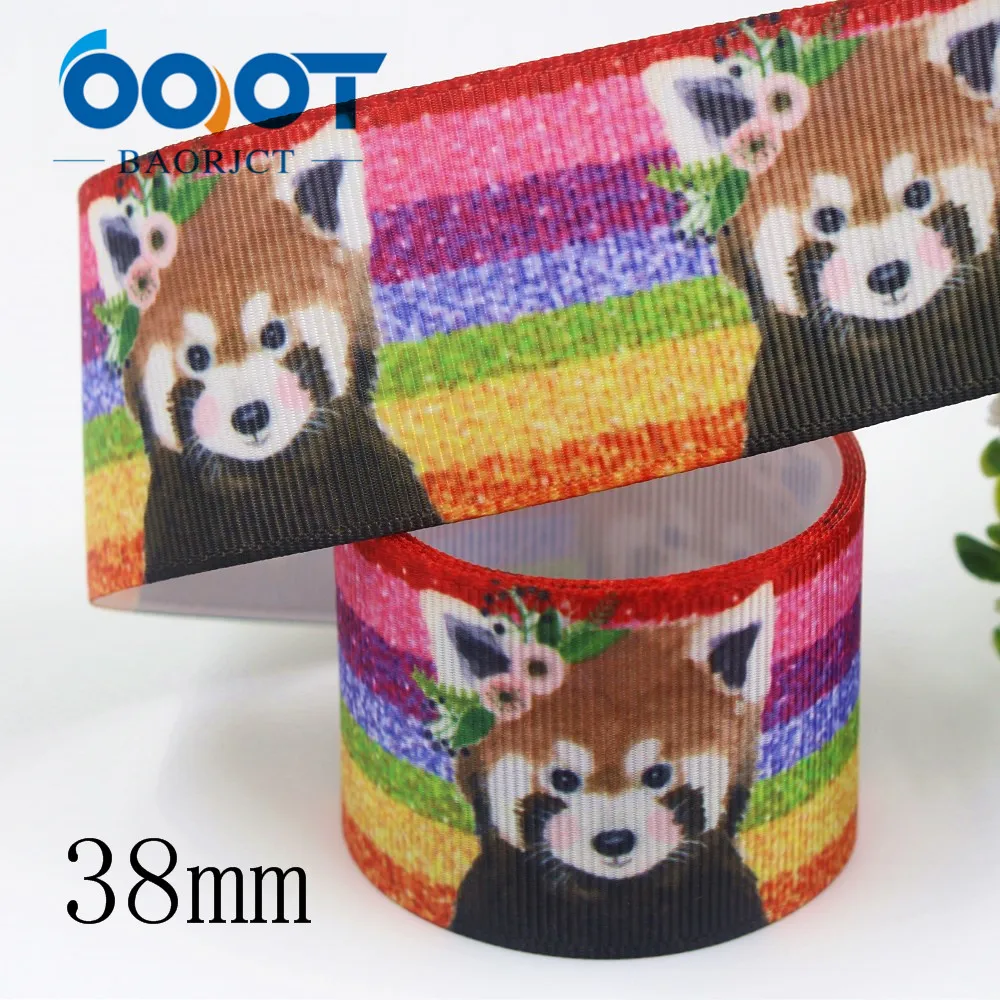 OOOT BAORJCT I 19906 2069 38 мм 10 ярдов мультфильм тепловой передачи печатных корсажные ленты