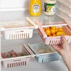 Fridge Organizer Refrigerator Retractable Drawer Type Refrigerator Container  FoodFruit  Vegetables Containers Storage Baskets