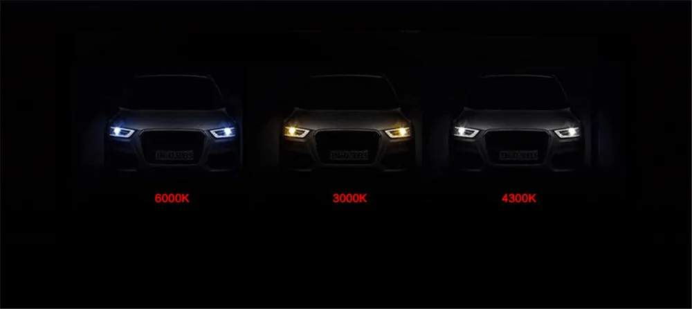 Трехцветный автомобиля Headligh лампы H1 H3 H7 светодиодный лампы H4 H8 H9 H11 9005 9006 светодиодный светильник 60 ВАТТ IC внешним драйвером 30/43/6000 К Автомобильные фары