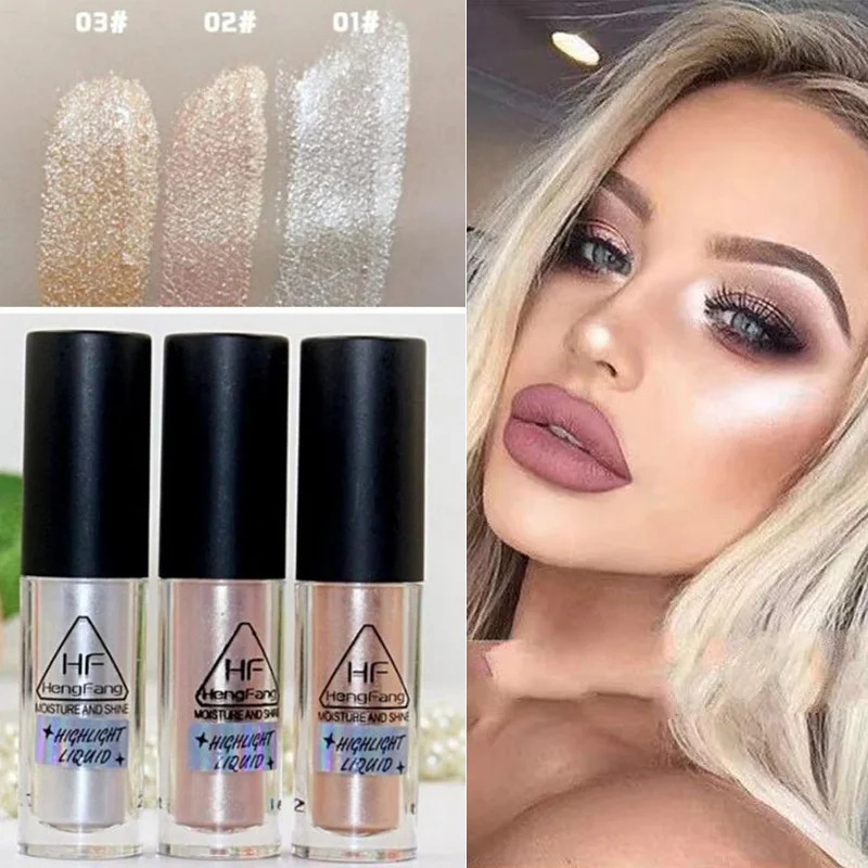 

Face Glow Liquid Highlighter Make Up Gold Highligh Bronzer Face Eye Contour Makeup Brightener Glow Shimmer Brighten Skin