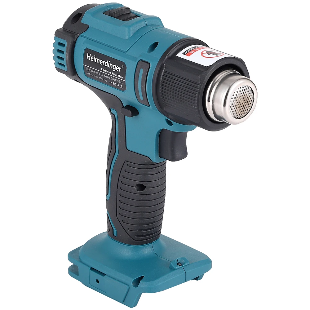 18V Cordless Heat Gun Shrink Wrapping Tool Hot Air Gun Air Dryer Soldering Thermal Blower compatible BL1830 1840 1850 1860 2