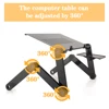 Adjustable Laptop Desk Stand Portable Aluminum Ergonomic Lapdesk For TV Bed Sofa PC Notebook Table Desk Stand With Mouse Pad 2