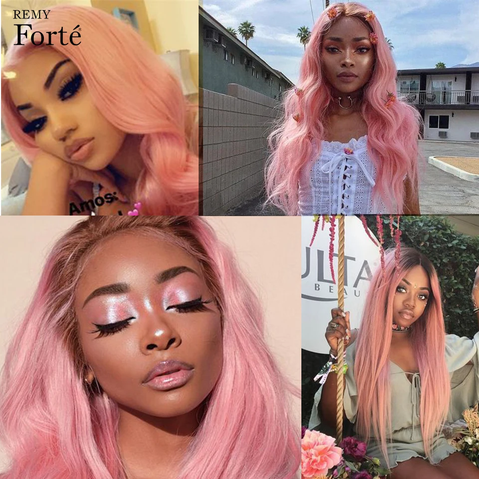 

Remy Forte Bundles With Closure Straight Pink Blonde Orange Human Hair Bundles With Closure 3 Brazilian Hair Weave Bundles Fast