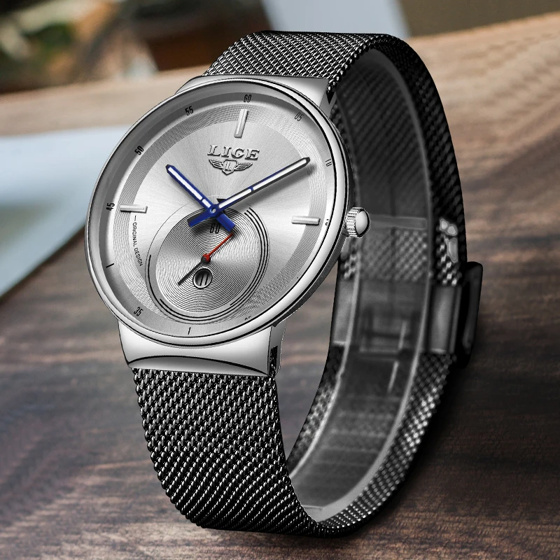 

LIGE New Mens Watches Top Brand Luxury Fashion Business Quartz Watch Men Simple Waterproof ClockVariety of styles reloj hombre